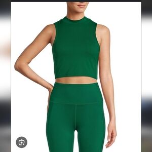 NWT Sleeveless Green Crop Top Antonio Melani S
